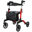 רולטור קל משקל מתקפל פעמיים Walk King. 2 Fold Rollator. משקל 6.9 ק"ג. קיפול כפול לרוחב 24 ס"מ. כולל מושב, משענת גב ותיק נשיאה. ס.מדיק יבוא.webp
