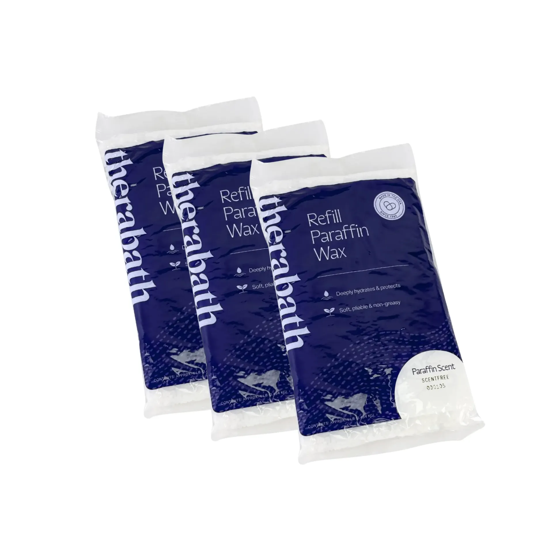 שקית פראפין THERABATH ללא ריח. Paraffin Wax Refill. תוצרת ארה"ב. שקית בודדת לאמבט פראפין. ס.מדיק יבוא