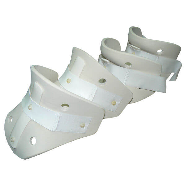 [300216] צווארון פילדלפיה Philadelphia Cervical Collar. לקיבוע עמוד שדרה צווארי. מבנה 2 חלקים (קדמי ואחורי). זמין במידות S, L, XL. ס.מדיק יבוא (S)