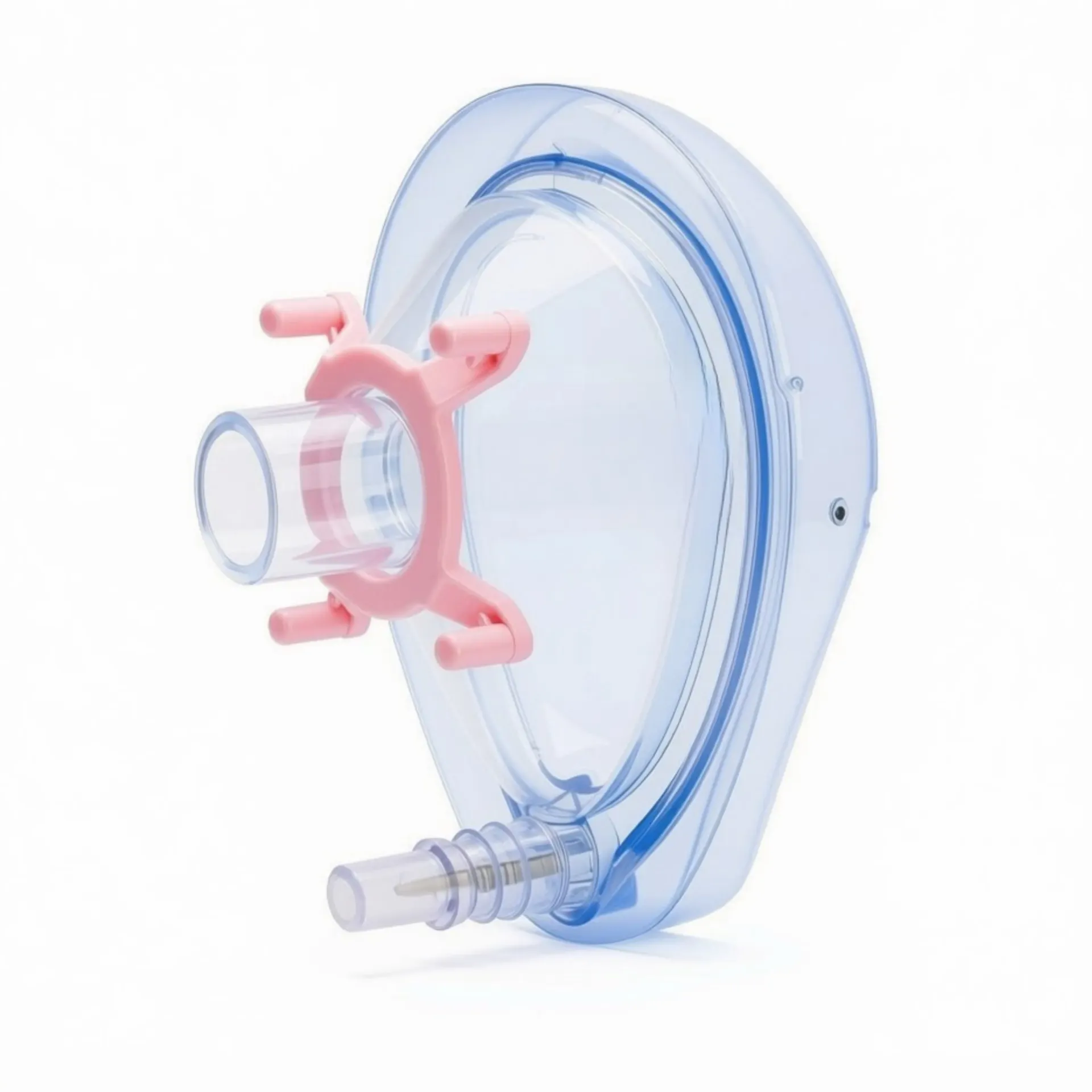 [340808] מסיכת אמבו למפוח הנשמה. Ambu Mask. מתאימה לאמבו PVC. זמינה במידות 0, 1, 2, 3, 5. ס.מדיק יבוא (מס' 0)