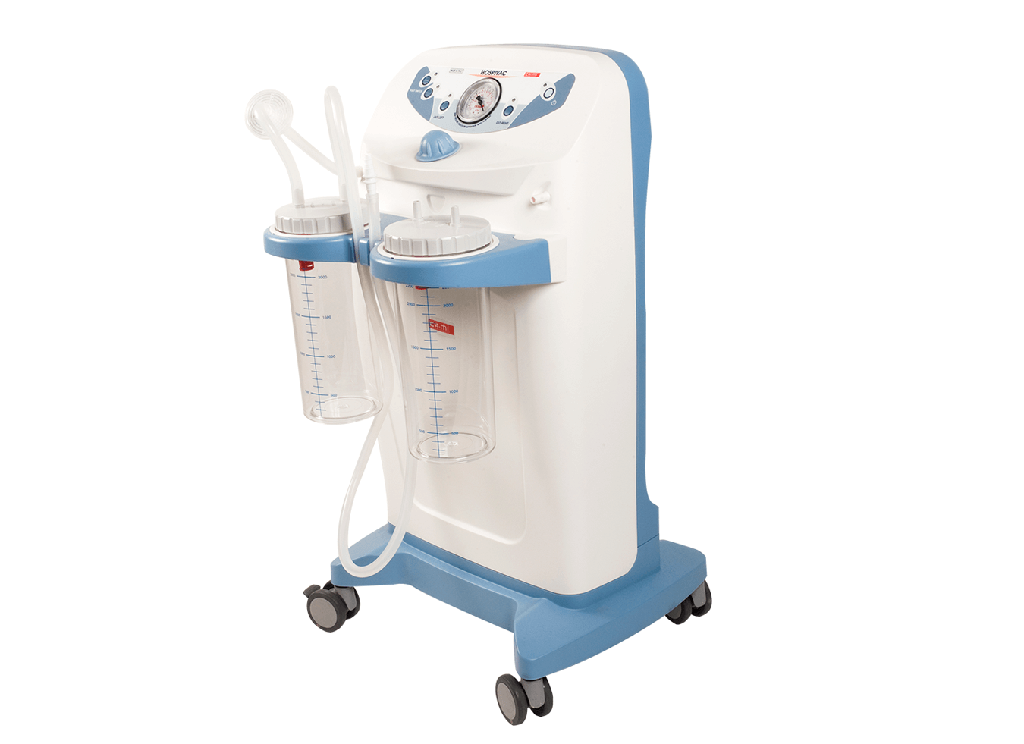 סקשן חשמלי על גלגלים Hospivac CA-MI. לחדרי ניתוח. 2 מיכלים 1 ליטר. 60/90 ל/ד. ס.מדיק יבוא