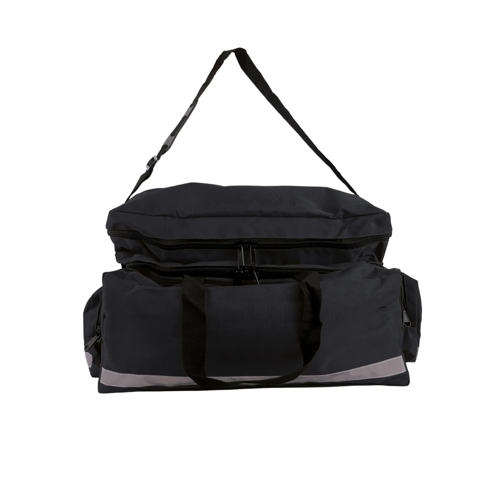 תיק צד החייאה ריק, 6 תאים. Empty Resuscitation Side Bag. נפחי 60x40x35 ס"מ, ללא מיתוג, 3 צבעים. ס.מדיק יבוא (שחור)