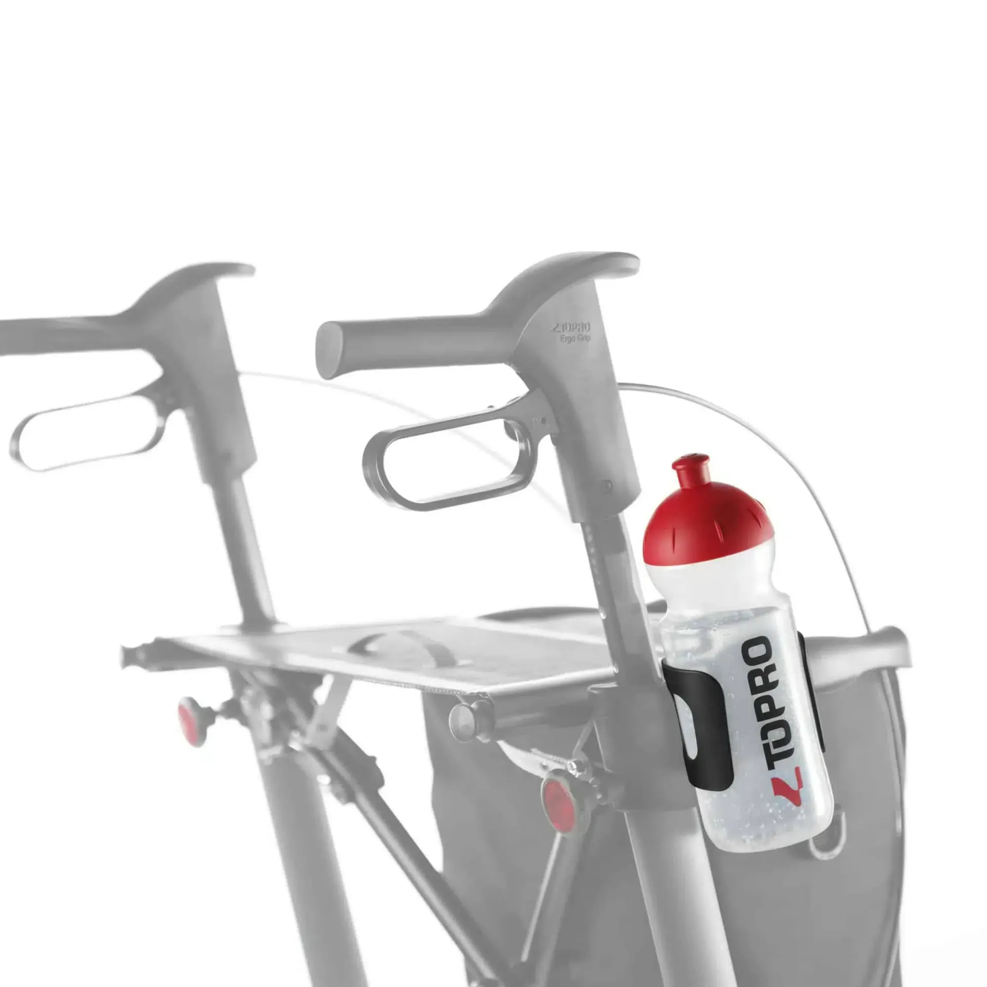 [381011] מחזיק בקבוק שתייה לרולטור טרויה. TOPRO Bottle Holder. לבקבוק עד 1 ליטר. התקנה על השלדה בהישג יד. ס.מדיק יבוא