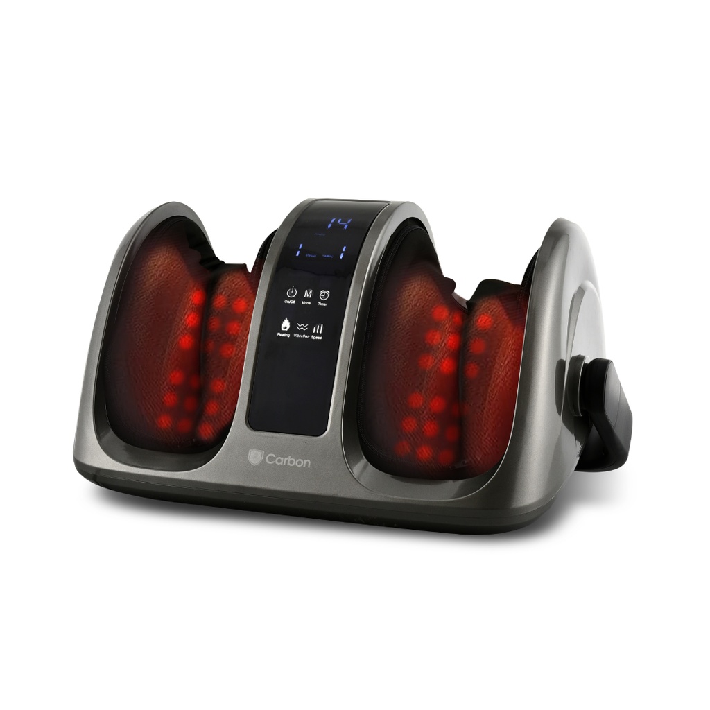 [990140] מכשיר עיסוי רגליים ושוקיים עם חימום. Carbon LegMax. 3 עוצמות עיסוי. חימום אינפרא אדום. מסך מגע