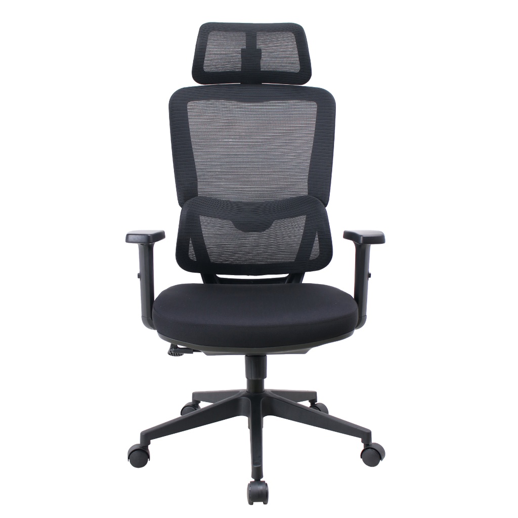 [990147] כיסא מנהל ארגונומי גב רשת. Carbon Ather. משענת ראש מתכווננת. תמיכת גב תחתון. עד 135 ק"ג