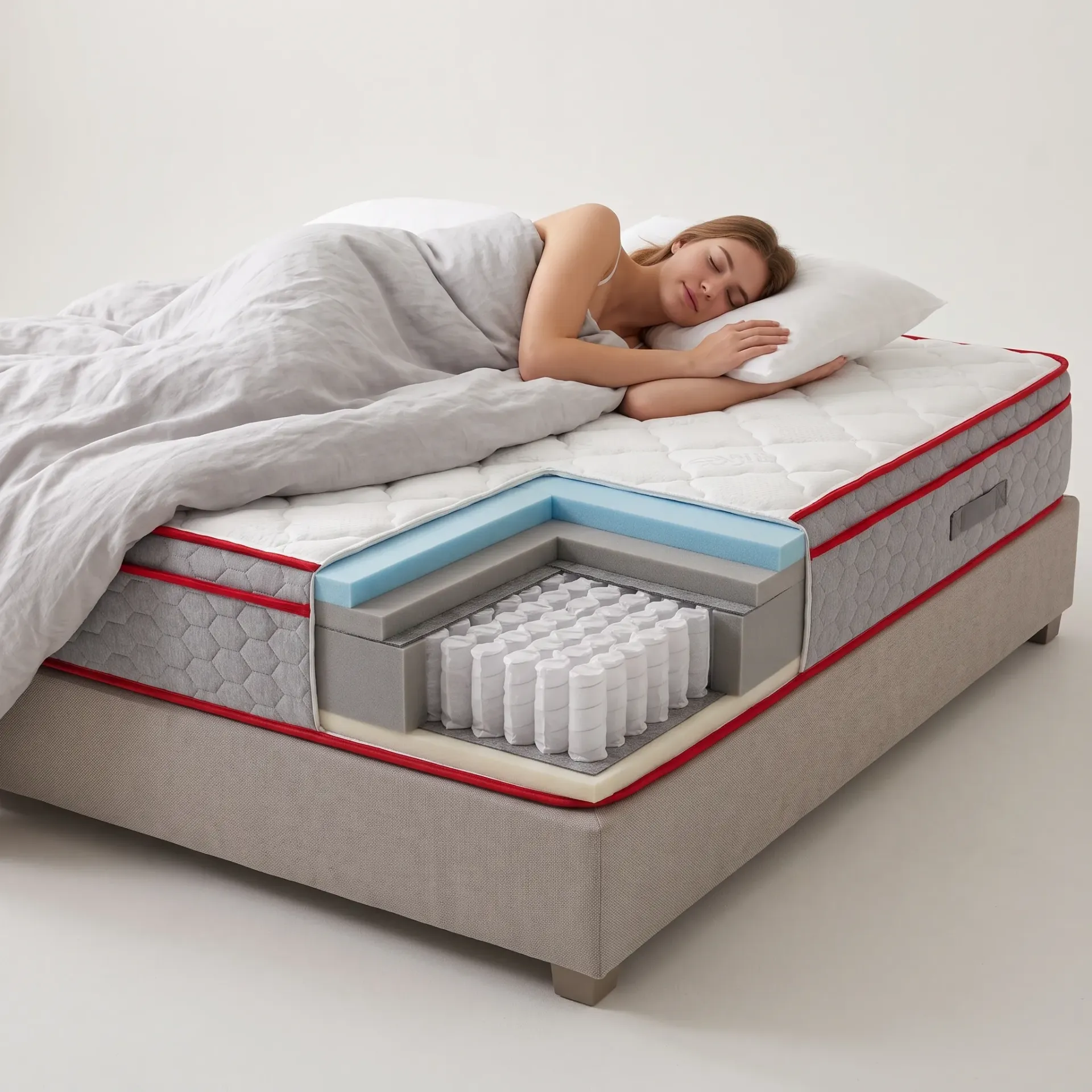 מזרן ארט Swiss Comfort. ART Mattress. מבנה רב שכבתי. 7 מידות