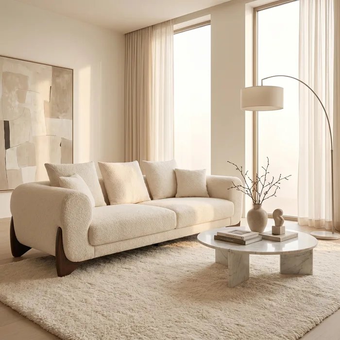 [990308] ספה תלת מושבית דגם קאמילה. Camila 3 Seater Sofa. חמש מידות אורך. בד וגוון לבחירה (2.20 מ׳)
