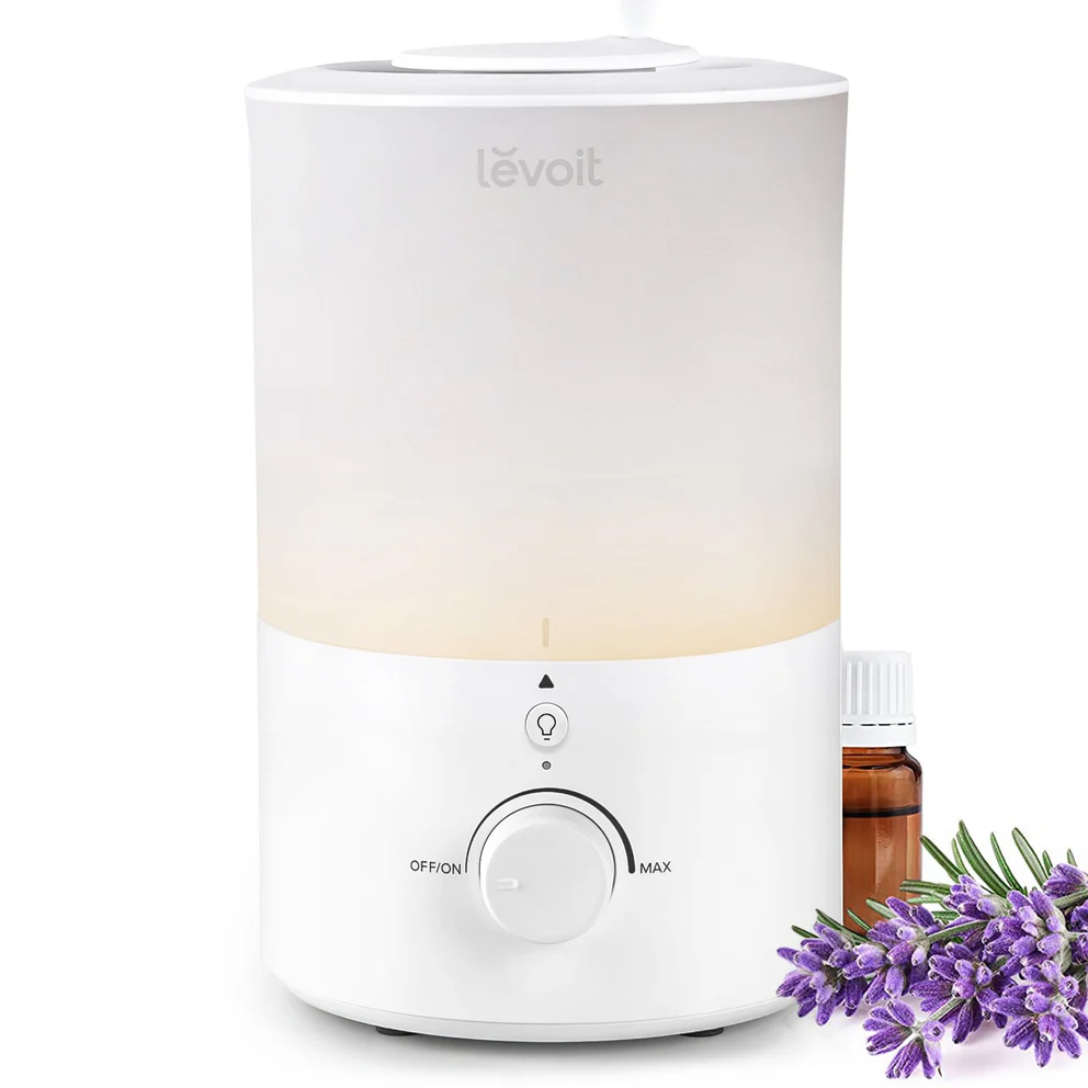 [990347] מכשיר אדים אולטרסוני LEVOIT Dual 150. Ultrasonic Humidifier. מיכל 3 ליטר. עד 25 שעות. 28dB