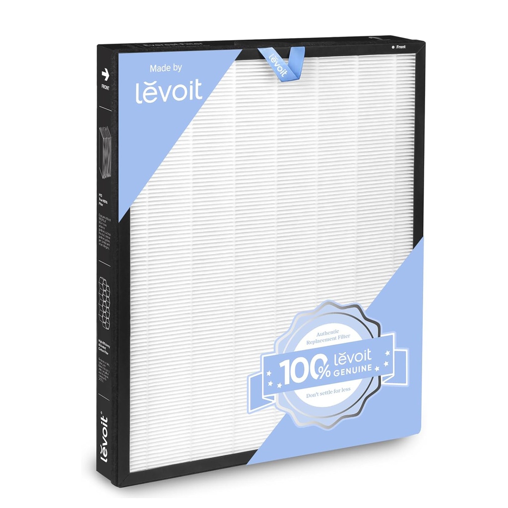 [990358] מסנן מקורי למטהר אוויר LEVOIT Vital 100S. Replacement Filter LRF-V102. סינון 3 שלבי