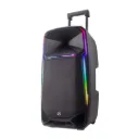 בידורית קריוקי ניידת 15 אינץ'. Pure Acoustics Dancer-X1500. הספק 500W. כולל 2 מיקרופונים אלחוטיים ושלט רחוק