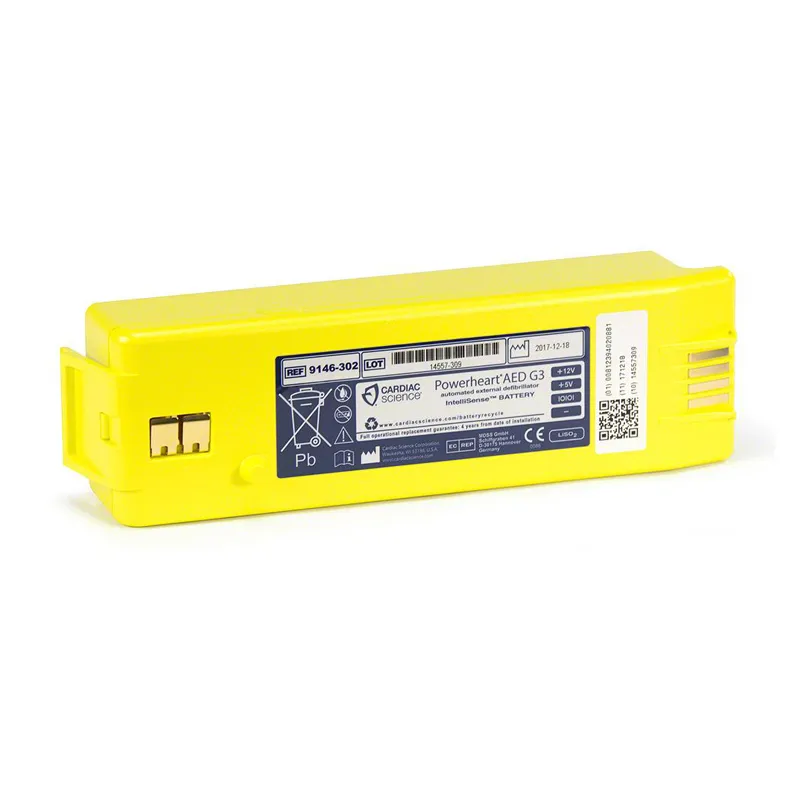 [220232] סוללה לדפיברילטור Cardiac Science Powerheart G3. Battery for AED. חיי מדף 4-5 שנים. להחלפה פשוטה. ס.מדיק יבוא