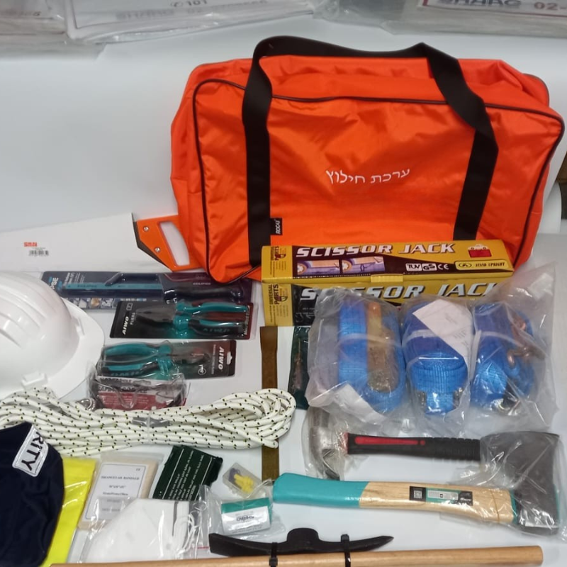 [300208] ערכת חילוץ והצלה לרעידות אדמה. Earthquake Emergency Kit. תיק חילוץ מתקדם עם ציוד מקצועי לתנאים קשים. פיקוד העורף. ס.מדיק יבוא