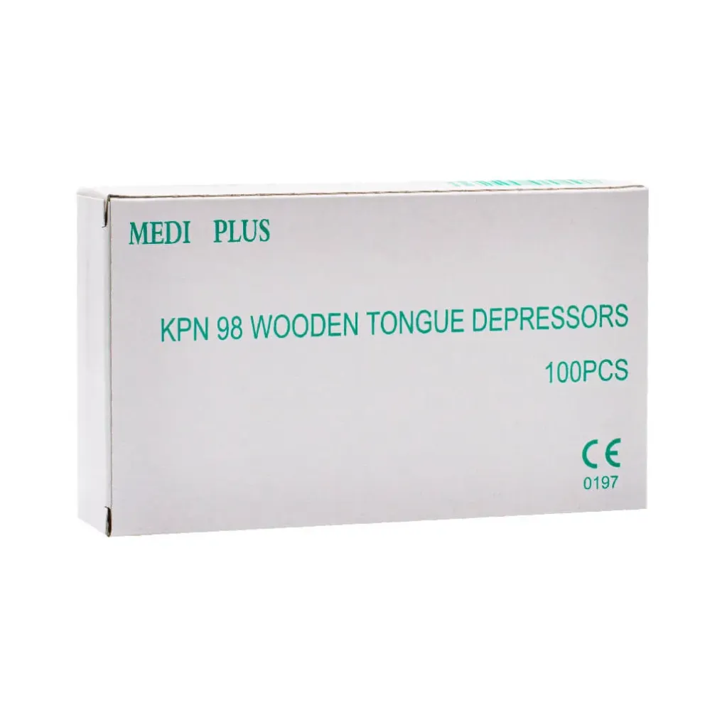 לשוניות עץ לבדיקת גרון שפדל. Wooden Tongue Depressors. 100 יחידות. ס.מדיק יבוא