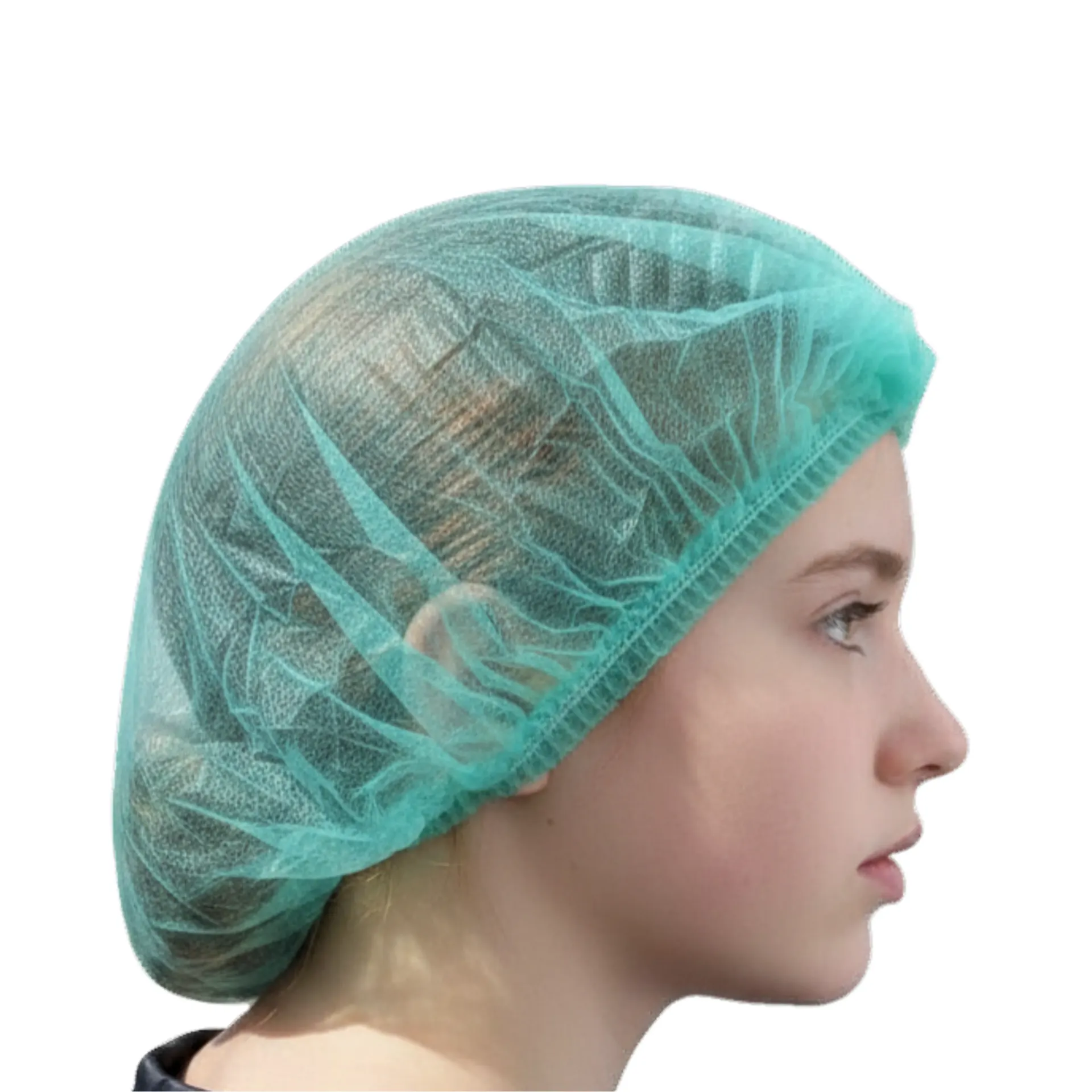 [461801] כובע פיתה לאחות חד פעמי. Disposable Bouffant Surgical Cap. עם גומי היקפי. כיסוי ראש ואוסף שיער. מארז 100 יחידות. ס.מדיק יבוא