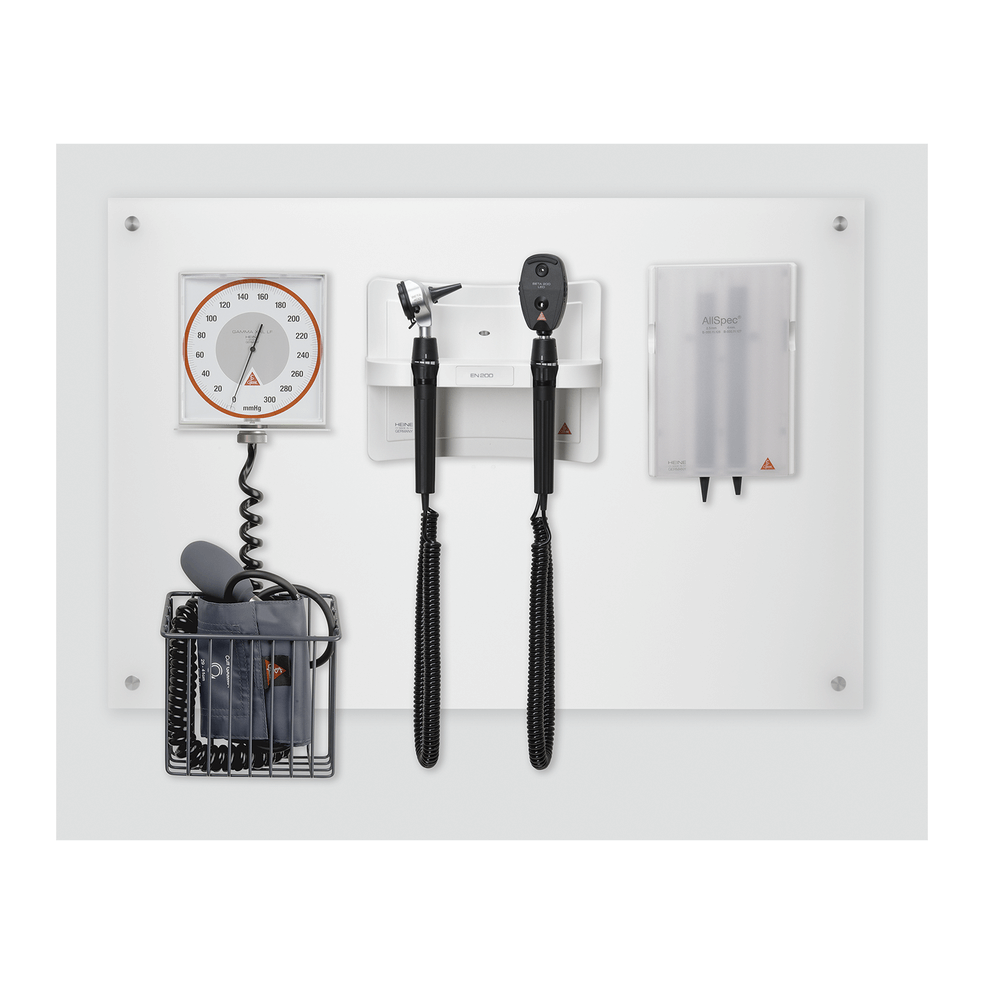 מערכת קיר משולבת אוטוסקופ + אופתלמוסקופ. Wall Diagnostic System. ס.מדיק יבוא