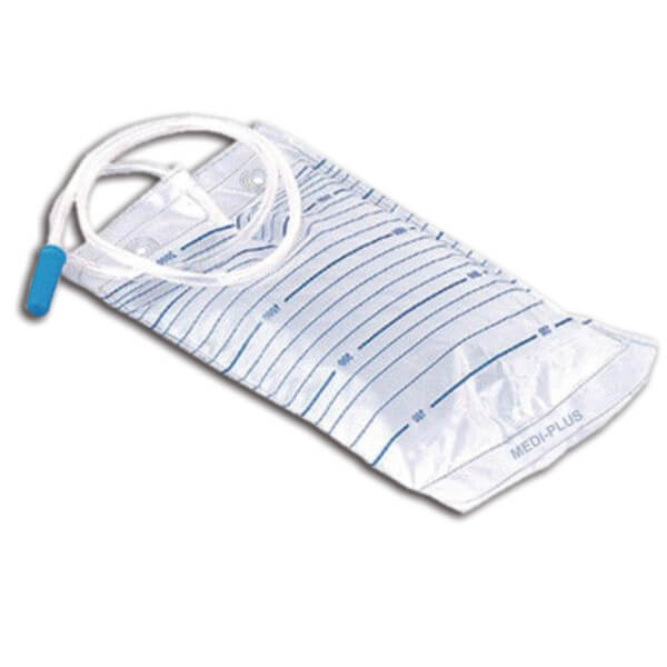 [467012] שקית שתן סטרילית 2 ליטר עם ברז ריקון. Sterile Urine Collection Bag 2L with Drain Tap. חיבור לקטטר. צינור 85 ס"מ. חד-פעמית. ס.מדיק יבוא