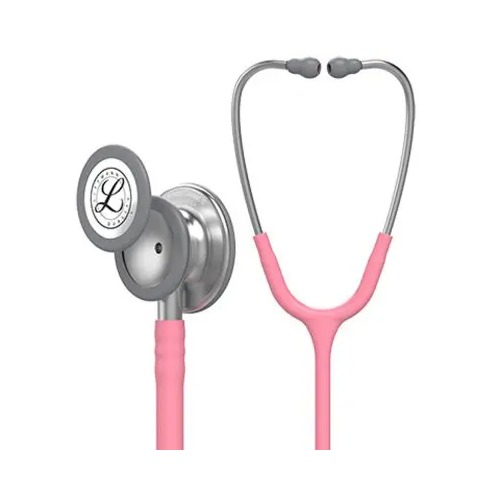 [260810] סטטוסקופ ליטמן 3M קלאסיק III. 3M™ Littmann® Classic III™ Stethoscope. צבע ורוד פנינה. Pearl Pink. דגם 5633. ממברנה כפולה. אחריות יצרן 5 שנים. יבוא רשמי לישראל.