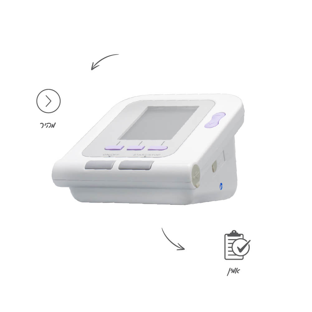 מד לחץ דם אלקטרוני עם פלס אוקסימטר והתראה דגם CONTEC08A - image_2
