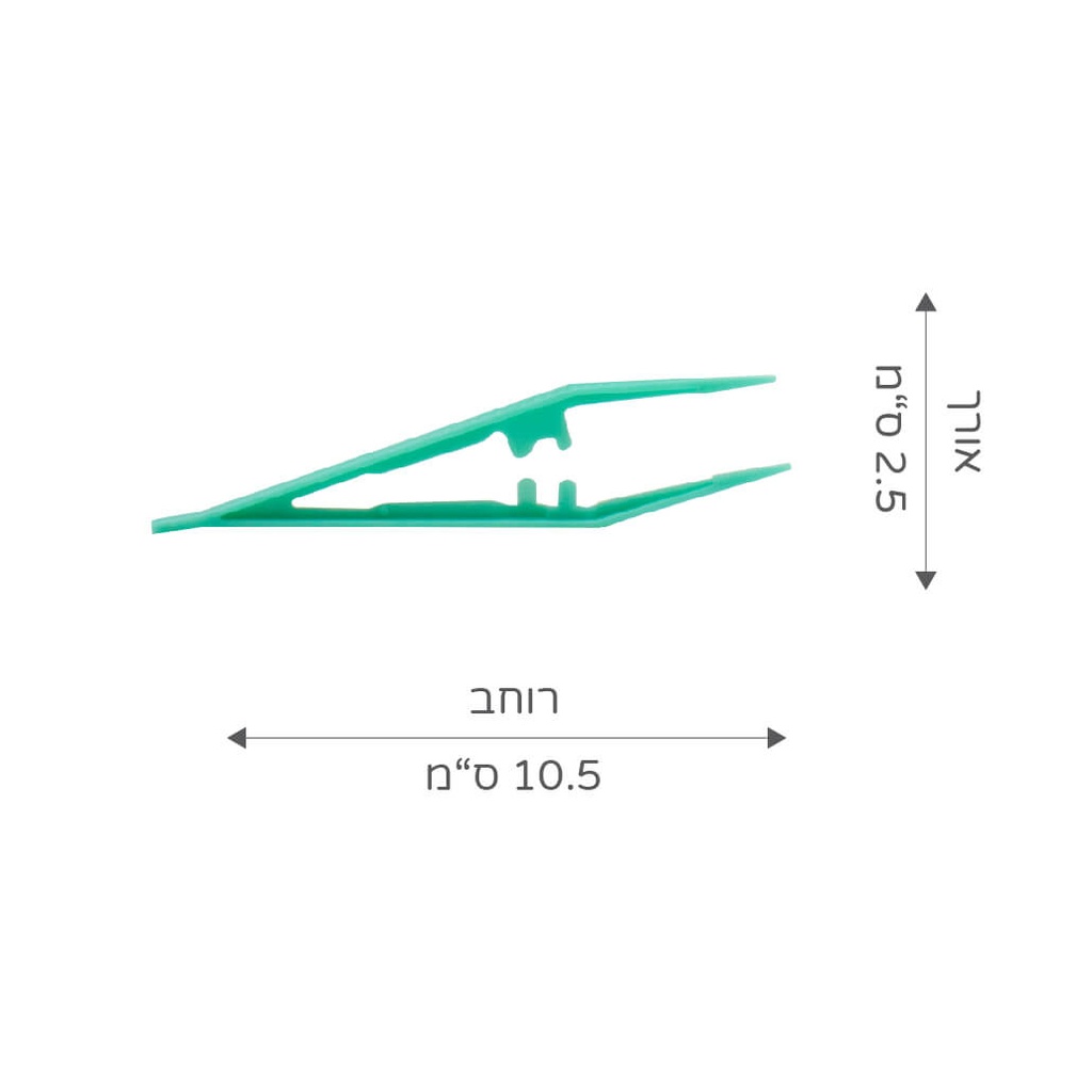 פינצטה רפואית פלסטיק 1 יח' - image_3