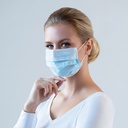 מסיכת פנים אף ופה עם גומי 3 שכבות מארז 50 יח' DR MASK - image_4