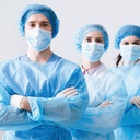 מסיכת פנים אף ופה עם גומי 3 שכבות מארז 50 יח' DR MASK - image_5