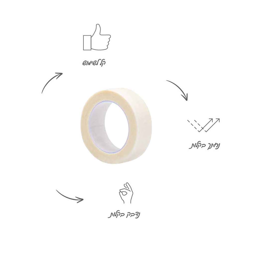 מיקרופור נייר דבק רפואי 1.25 ס"מ מארז יח' ס.מדיק יבוא - image_2