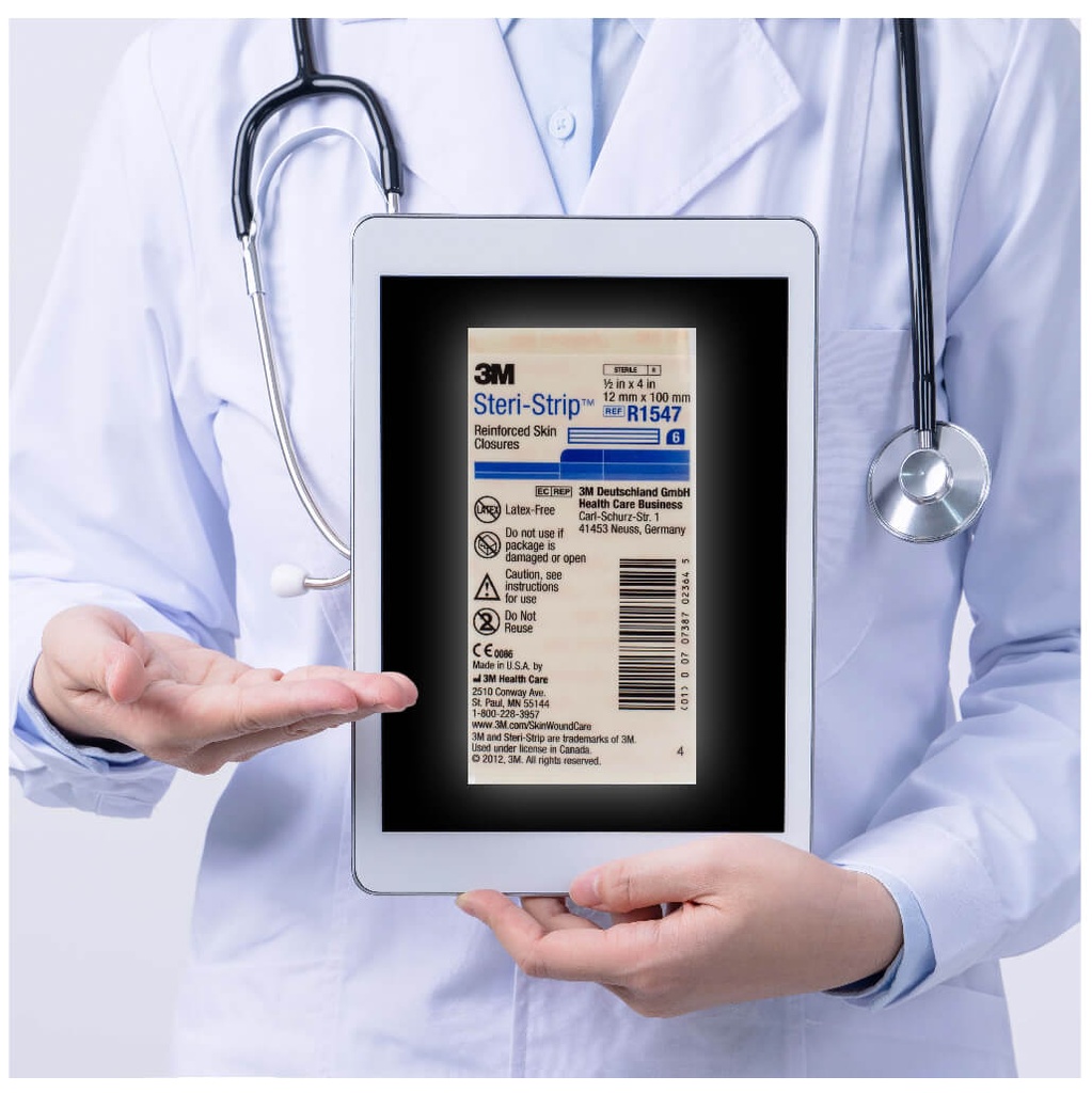 סטרי סטריפ דבק לפצעים/חתכים 100/12 מ"מ כחול חברת 3M - image_4