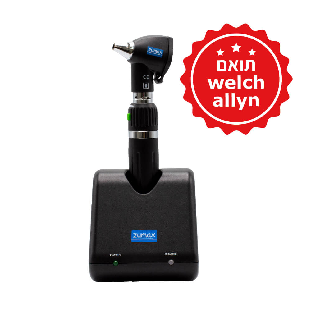 [100830] סט אופטלמוסקופ ראש לד LED. ידית ליטיום 3.5V. מטען שולחני. ZUMAX זומקס. ס.מדיק יבוא