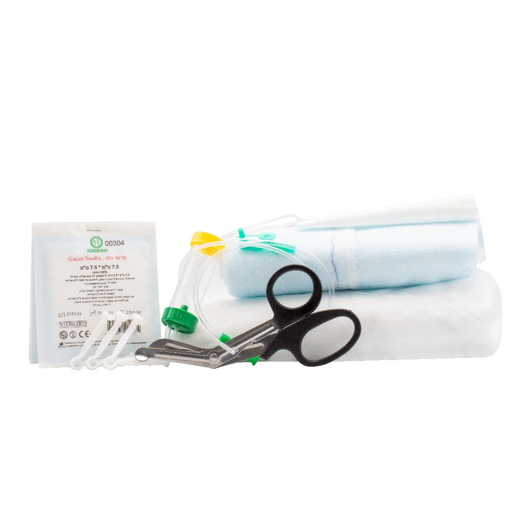 [542009] ערכת לידה חירום. Emergency Delivery Kit. ערכה סטרילית מלאה לסיוע בלידה מחוץ לבית חולים. לאמבולנסים ופארמדיקים. ס.מדיק יבוא