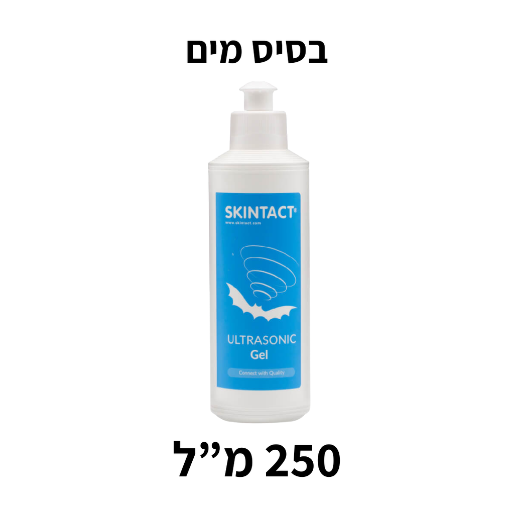 [580054] ג'ל לאולטרסאונד 250 מ"ל על בסיס מים. Ultrasound Gel Water-Based 250 ml. שקוף, לא מותיר שאריות. ס.מדיק יבוא