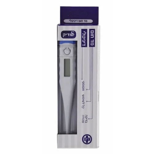 [102805] מד חום דיגיטלי ציפצוף. 20 שניות. למדידה בפה, בית השחי ופי הטבעת. ס.מדיק יבוא
