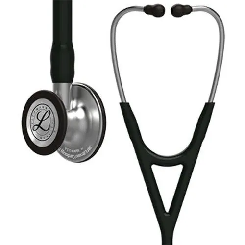 [261449] סטטוסקופ ליטמן 3M™ קרדיולוגי IV. 3M™ Littmann® Cardiology IV™ Stethoscope. צבע שחור. Black. דגם 6152. ראש כפול. אחריות יצרן 5 שנים. יבוא רשמי לישראל.