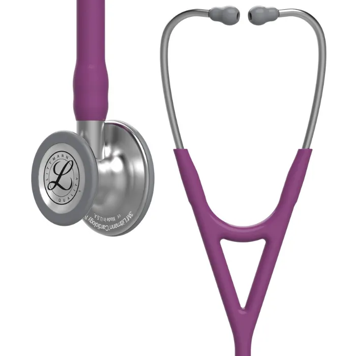 סטטוסקופ ליטמן 3M™ קרדיולוגי IV. 3M™ Littmann® Cardiology IV™ Stethoscope. צבע סגול שזיף . plum purple . דגם 6156. ראש כפול. אחריות יצרן 5 שנים. יבוא רשמי לישראל.