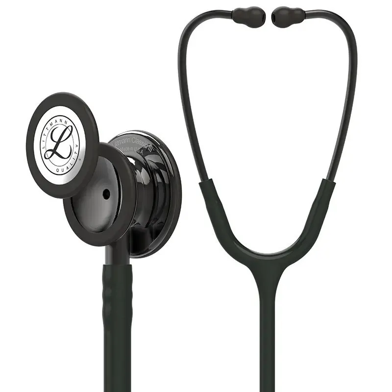 [260852] סטטוסקופ ליטמן 3M קלאסיק III. 3M™ Littmann® Classic III™ Stethoscope. צבע בלאק אדישן גימור עשן. Black Edition color, smoke finish. דגם 5811. ממברנה כפולה. אחריות יצרן 5 שנים. יבוא רשמי לישראל.