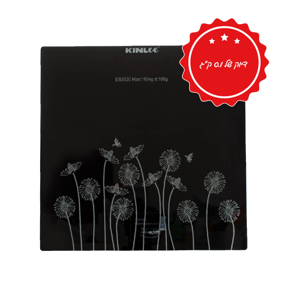 משקל אדם דיגיטלי. עד 150 ק"ג. הפעלה אוטומטית. כיבוי אוטומטי. ס.מדיק יבוא