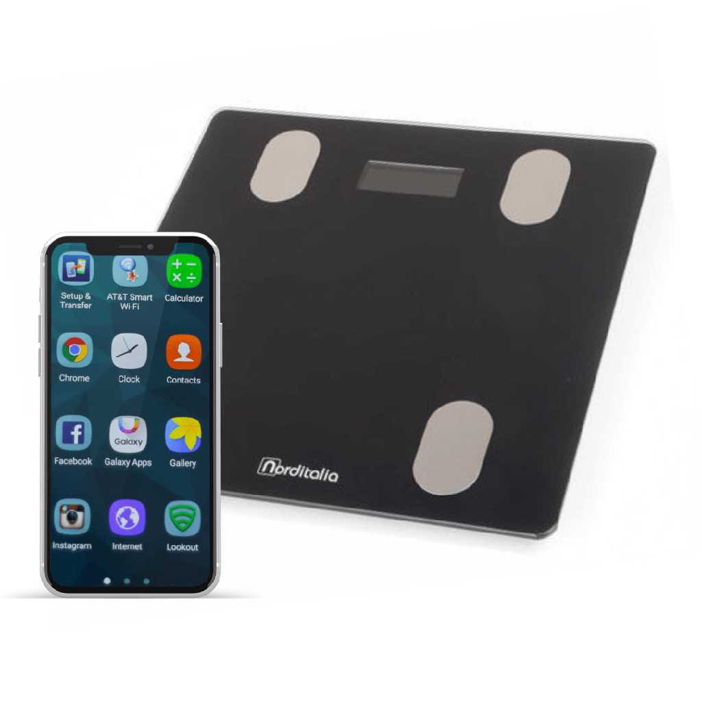 [103209] משקל אדם דיגיטלי חכם Bluetooth. עד 150 ק"ג. אפליקציית Leaone לסמארטפון. מדידת משקל, BMI, אחוזי שומן, מסת שריר, מים ועוד. ס.מדיק יבוא