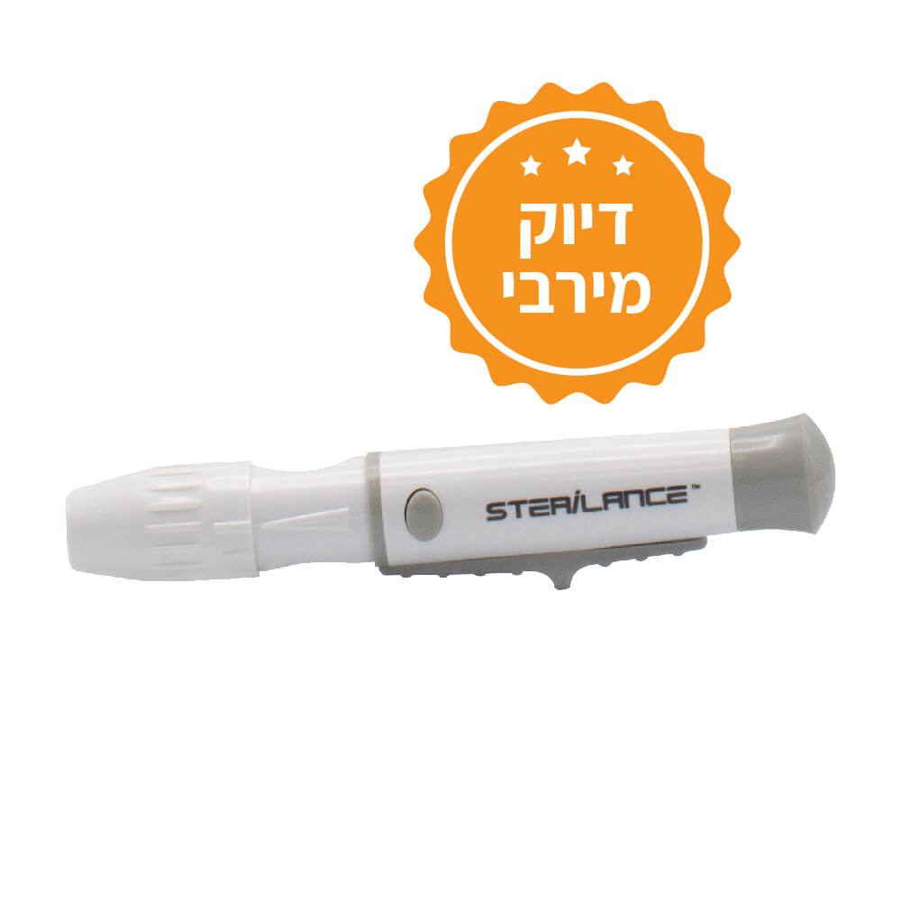 [103606] עט דוקרן למד סוכר. לביצוע דקירה לבדיקת סוכר בדם. ס.מדיק יבוא