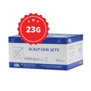 פרפריות להוצאת דמים. Blood Collection Butterfly Set. 50 יח'. גדלים 21G ירוק | 23G כחול. ס.מדיק יבוא