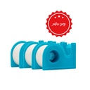 נייר דבק רפואי מיקרופור עם דיספנסר. קיבוע תחבושות ופדים. 3 יח' באריזה. 9.1 מטר. 3 גדלים: 1.25, 2.5, 5 ס"מ. ס.מדיק יבוא