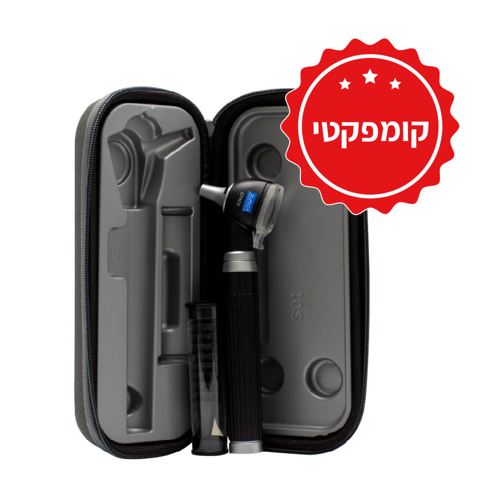 סט אוטוסקופ נייד פוקט. נורת LED. Zumax זומקס. Pocket Otoscope. ס.מדיק יבוא