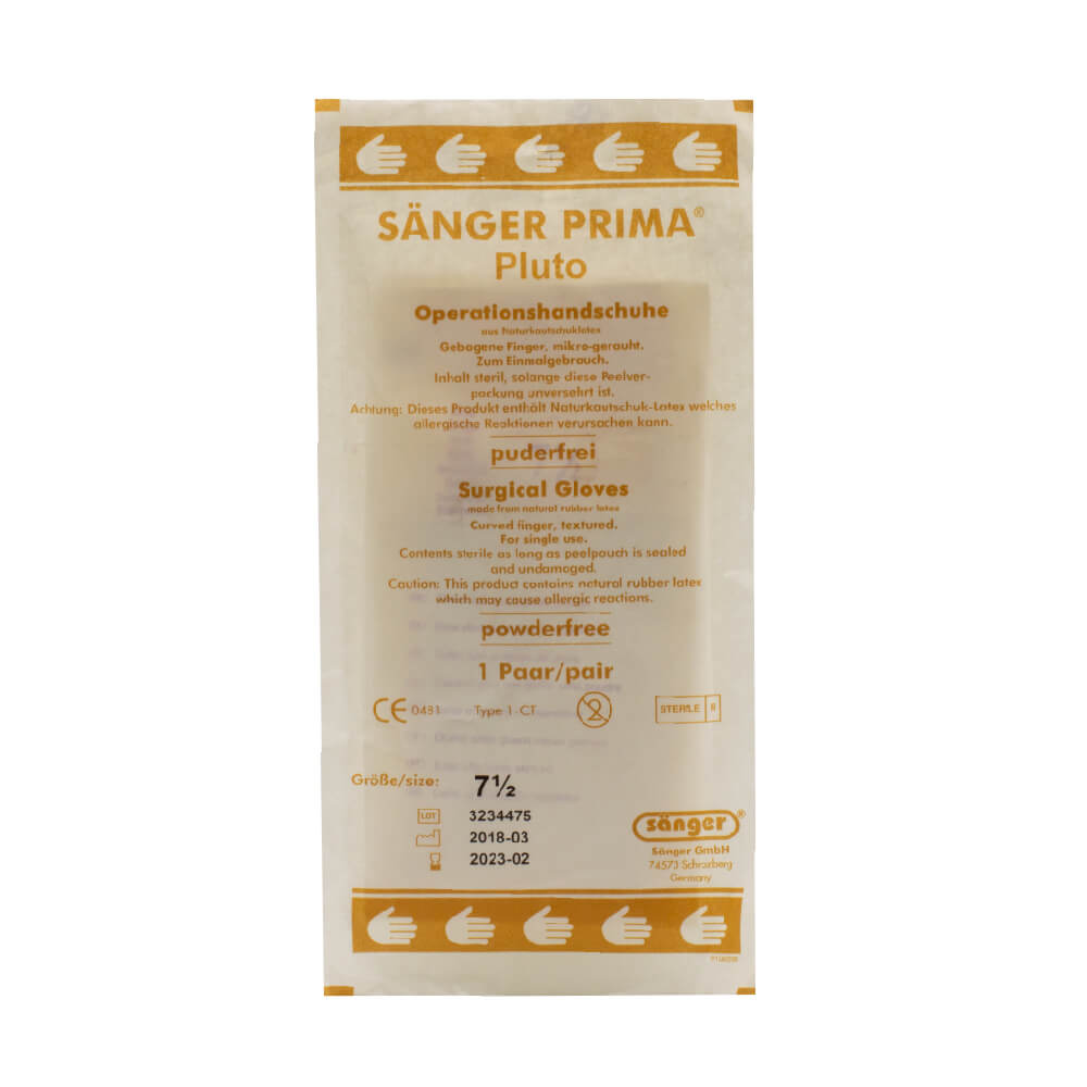 כפפות כירורגיות ללא אבקה. 50 זוגות. מידות 6 / 6.5 / 7 /7.5/ 8 / 8.5 / 9 Surgical Gloves Powder Free