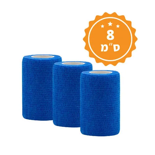 תחבושת קובן לספורטאים. Cohesive Bandage Sport. מארז 3 יח'.