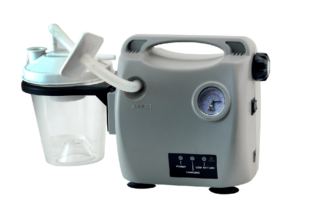 מכשיר סקשן חשמלי נייד SUF01 EMG. עם סוללות. קומפקטי. לבית ולשטח. ס.מדיק יבוא