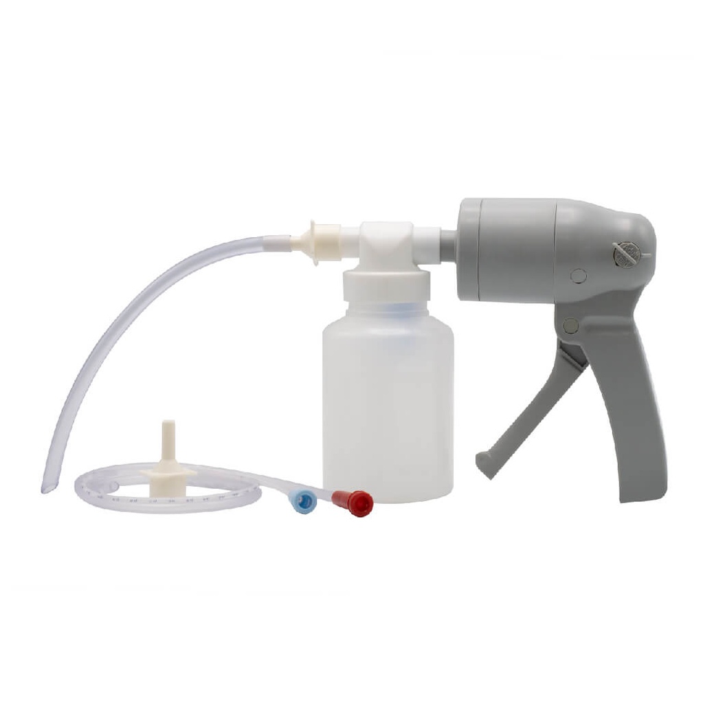 סקשן ידני דמוי אקדח לשאיבת הפרשות ללא חשמל. מיכל מובנה. ס.מדיק יבוא