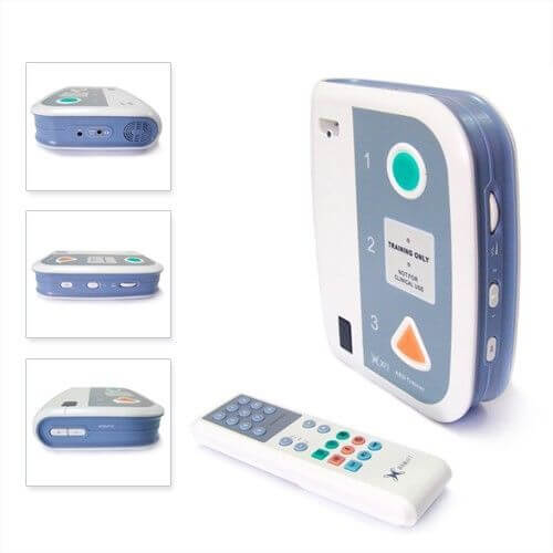 סימולטור דפיברילטור AED. Defibrillator Training Simulator. מכשיר אימונים להדרכת צוותים. ס.מדיק יבוא