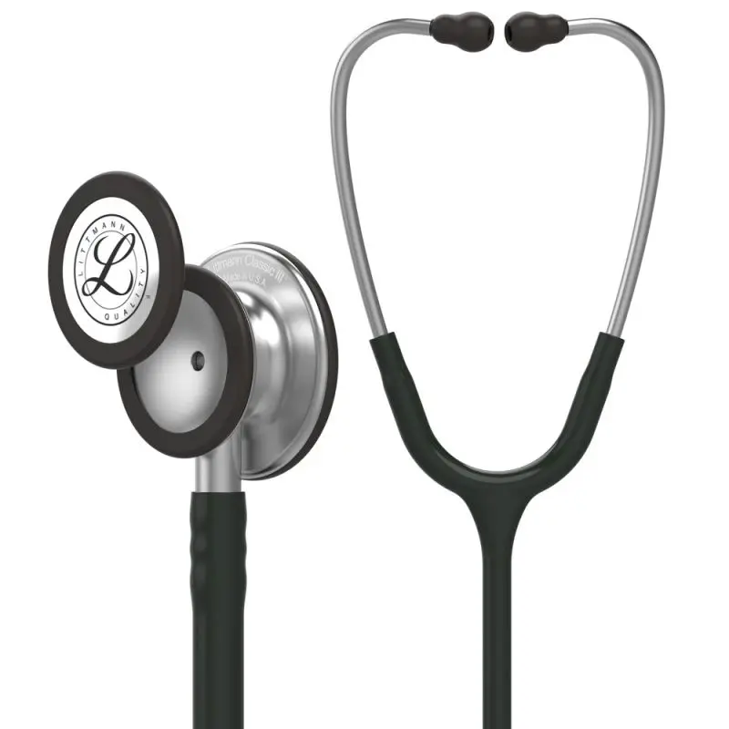 סטטוסקופ ליטמן 3M קלאסיק III. 3M™ Littmann® Classic III™ Stethoscope. צבע שחור. Black. דגם 5620. ממברנה כפולה. אחריות יצרן 5 שנים. יבוא רשמי לישראל.
