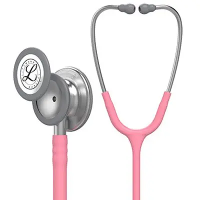 [260810] סטטוסקופ ליטמן 3M קלאסיק III. 3M™ Littmann® Classic III™ Stethoscope. צבע ורוד פנינה. Pearl Pink. דגם 5633. ממברנה כפולה. אחריות יצרן 5 שנים. יבוא רשמי לישראל.