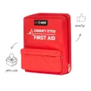 תיק עזרה ראשונה למקומות עבודה. Workplace First Aid Backpack. תקן משרד העבודה. 2 דגמים: עד 50 / עד 100 עובדים. ס.מדיק יבוא