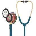 סטטוסקופ ליטמן 3M קלאסיק III. 3M™ Littmann® Classic III™ Stethoscope. צבע כחול קריביאן מתכת זהובה גימור קשת. Caribbean blue color, gold metal, rainbow finish. דגם 5807. ממברנה כפולה. אחריות יצרן 5 שנים . יבוא רשמי לישראל.