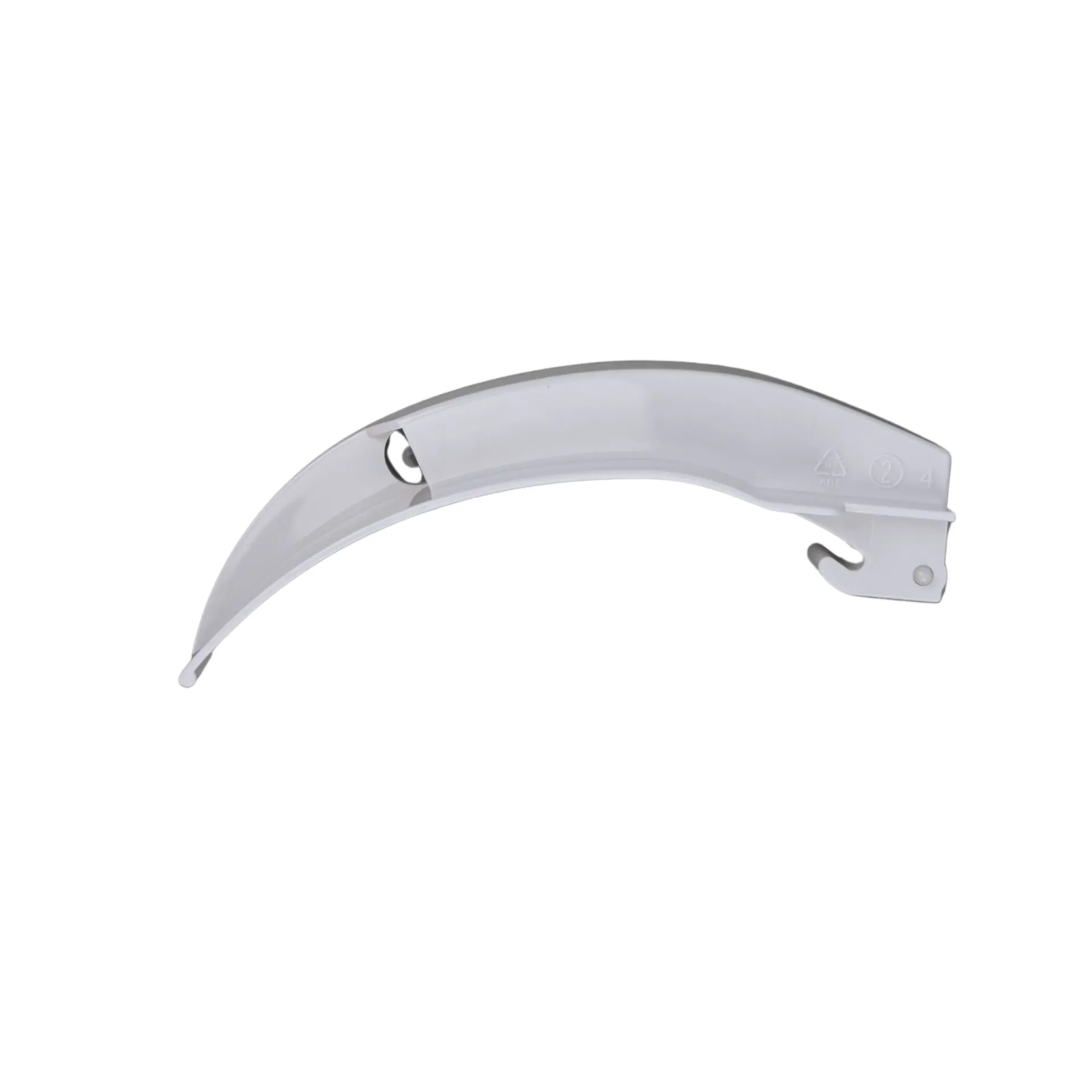 להב לרינגוסקופ מקינטוש מעוגל. Macintosh Laryngoscope Blade. פלסטיק חד פעמי עם סיב אופטי. מידות 1 עד 4 לבחירה. תואם תקן ISO 7376. ס.מדיק יבוא